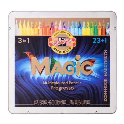 Koh-I-Noor 8774 Progresso/24 Magic Famentes Színes Varázsceruza Hengeres 7.6 mm