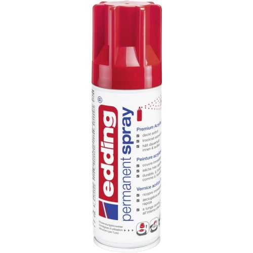 Edding 5200 Prémium Akrilfesték Spray Traffic Red Gloss Ral3020 952