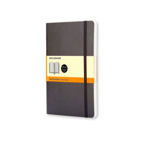 Moleskine Notesz Qp611 Puha Fekete P Vonalas