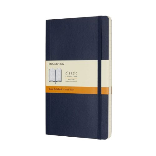 Moleskine Notesz Qp616B20 Puha Zafír Kék L Vonalas