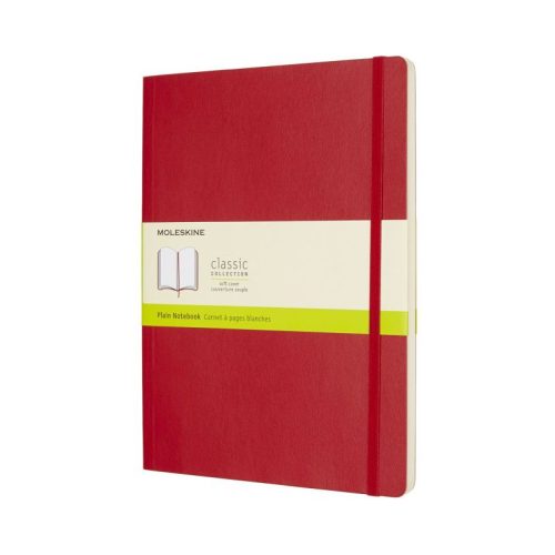 Moleskine Notesz Qp623F2 Puha Skarlát Piros XL Sima