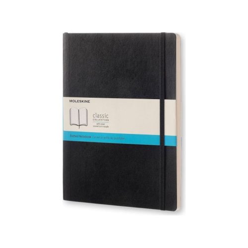 Moleskine Notesz Qp624 Puha Fekete XL Pontozott