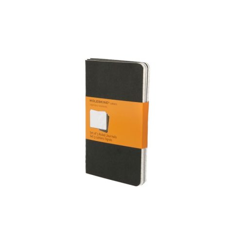 Moleskine Jegyzetfüzet Cahier 3 Darab Qp311 Fekete P Vonalas