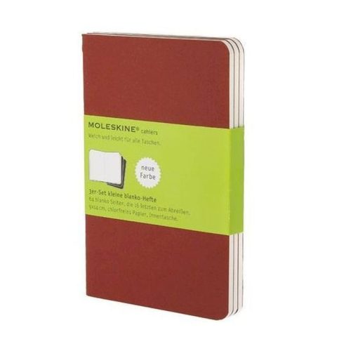 Moleskine Jegyzetfüzet Cahier 3 Darab Ch113 Piros P Sima