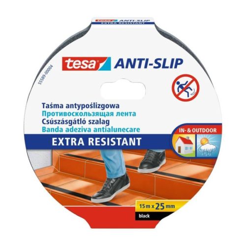 Tesa 55589-00004-11 Csúszásgátló Szalag Fekete 15 m x 25 mm