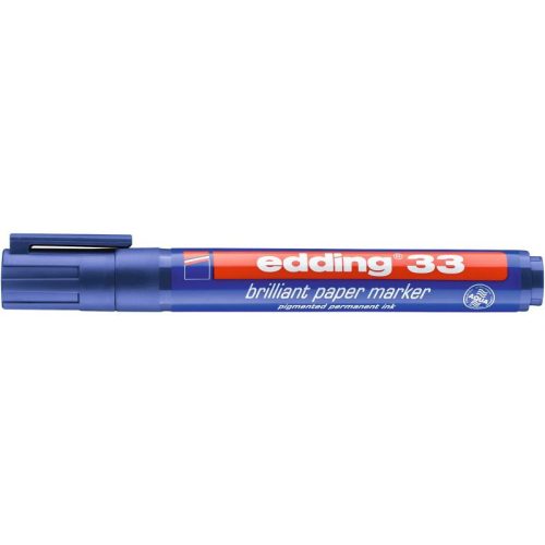 Edding 33 Permanent Pigment Marker Kék D10