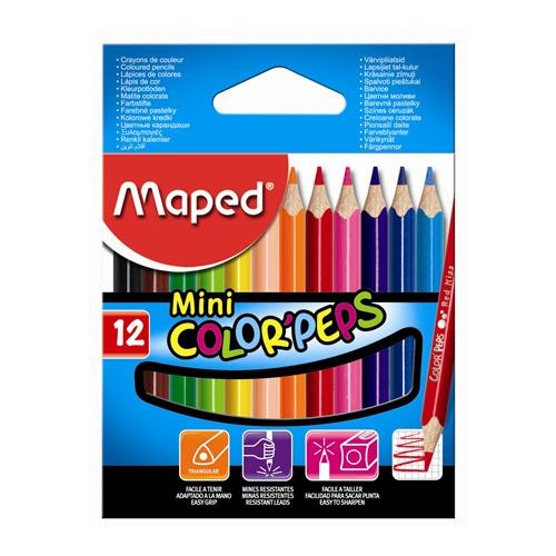 Maped Color Peps Mini Színes Ceruza Készlet 12 Darabos