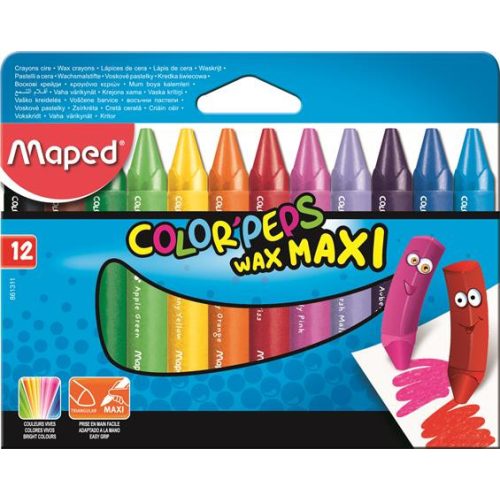 Maped Color Peps Maxi Wax Zsírkréta 12 Darab/doboz