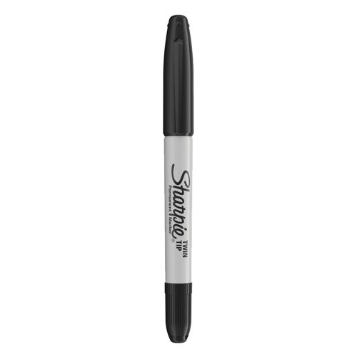 Sharpie Permanent Marker Kétvégű 1 mm Fekete Twin Tip