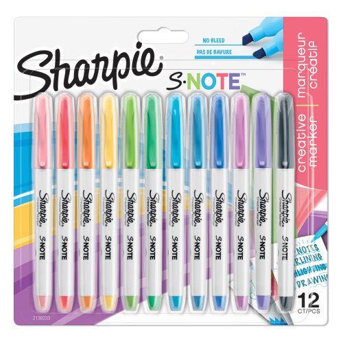 Sharpie Rajzmarker Készlet Vízbázisú Lettering 12 Darab/Készlet Pasztell Színek S-Note