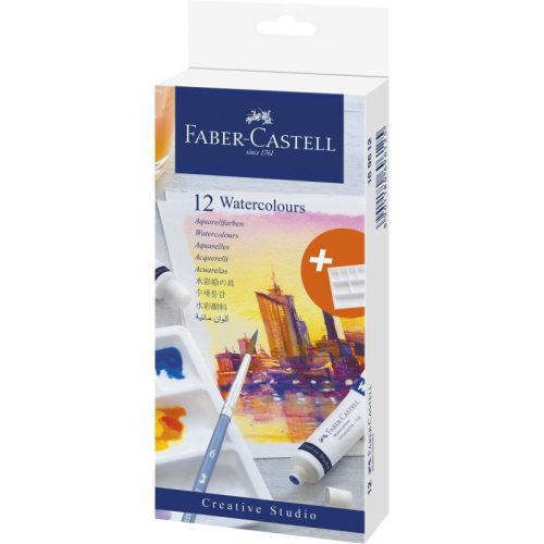 Faber Castell AG Vízfesték Készlet Creative Studio 12x9 ml Keverő Palettával